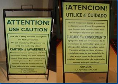 Mala traducción - Utilice el cuidado