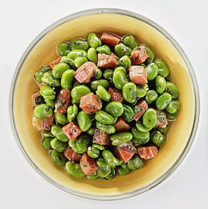 Traducción literal - habas con jamón